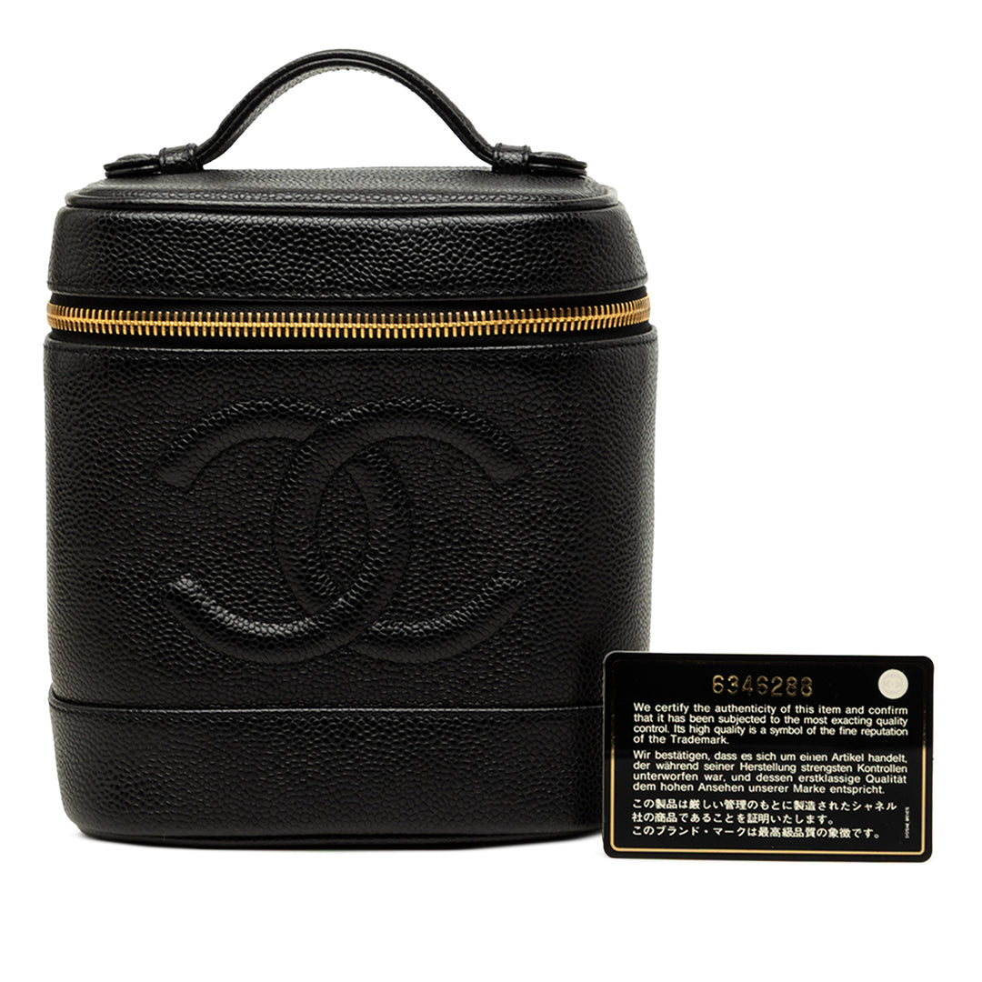 Chanel CC Vanity Cuir caviar Noir – vue 7 – GABY PARIS