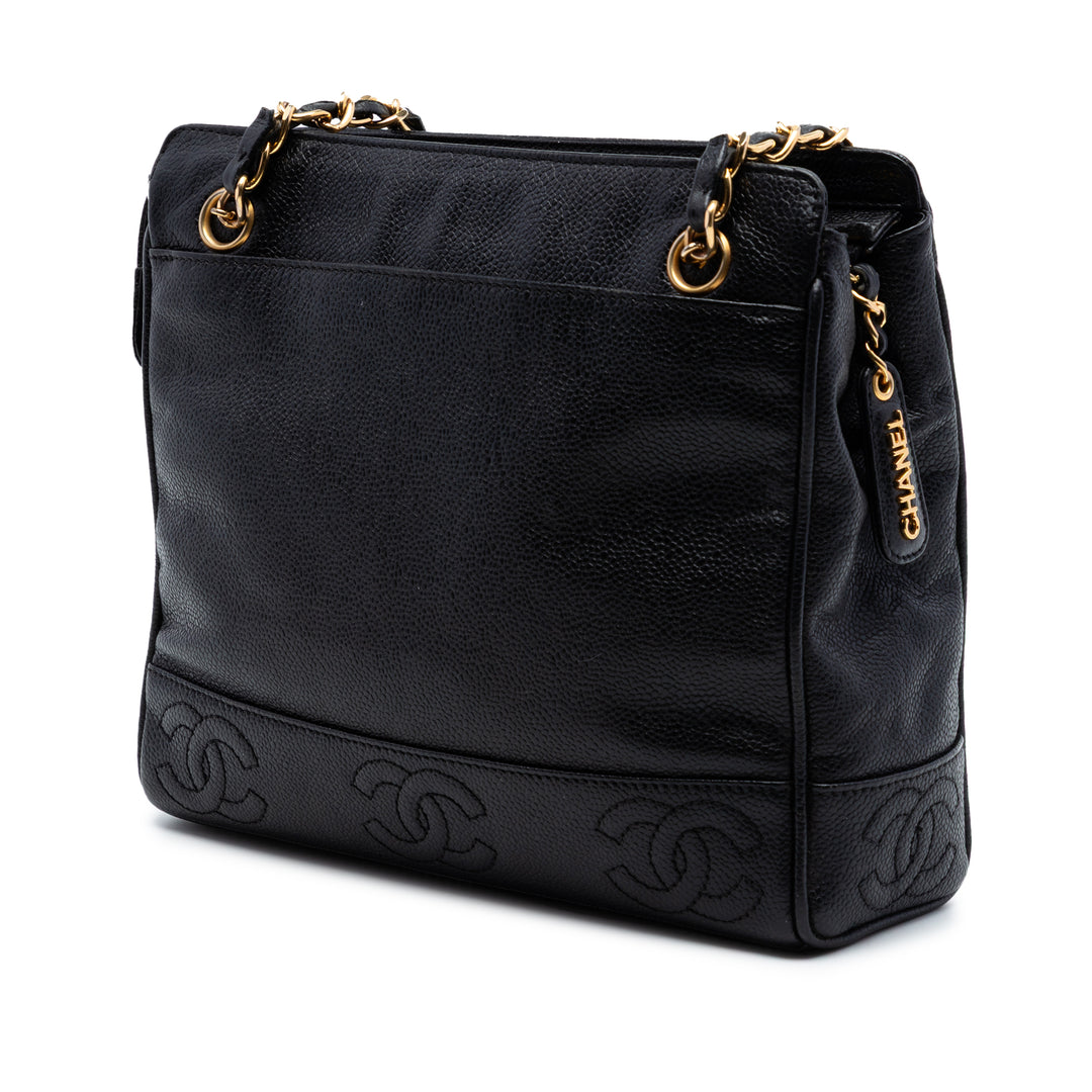 Chanel Triple CC Caviar Cabas