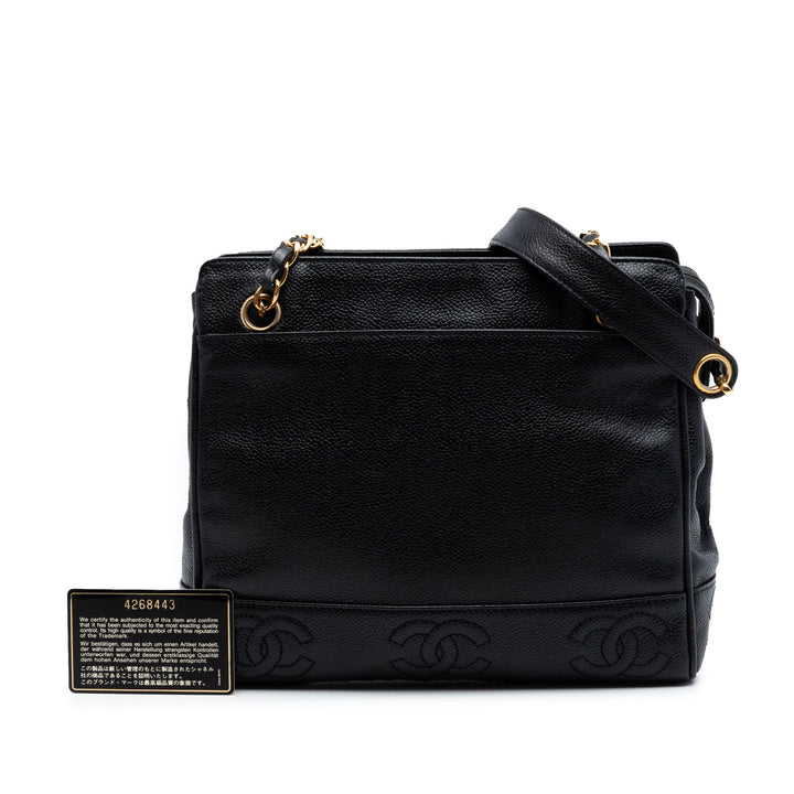 Chanel Triple CC Caviar Cabas