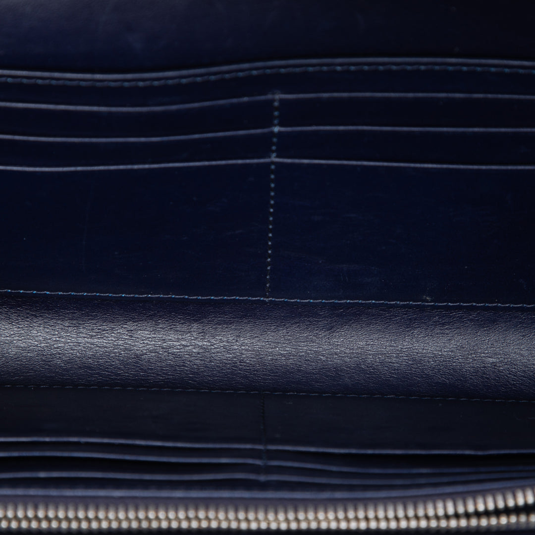 Dior Cuir verni Cannage Lady Dior Wallet on Chain