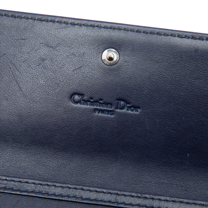Dior Cuir verni Cannage Lady Dior Wallet on Chain