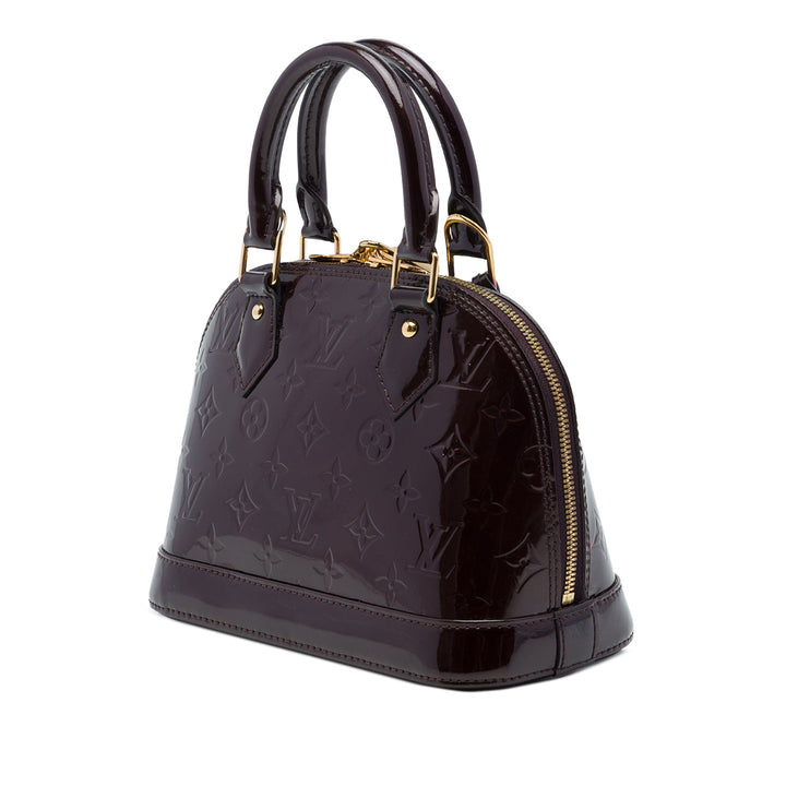 Louis Vuitton Sac à main Alma Monogram BB Cuir verni Violet – vue 2 – GABY PARIS
