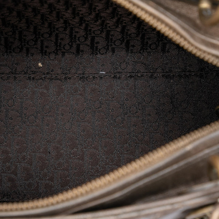 Dior Medium Metallic Cuir d’agneau Cannage Lady Dior