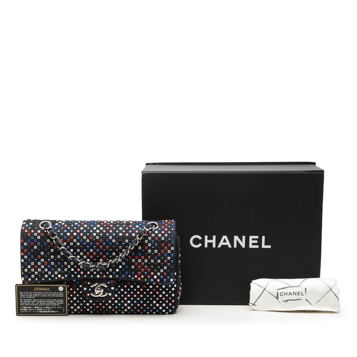 Classic Strass Orné Double rabat Moyen Jean Bleu