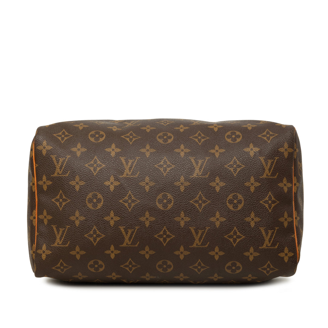 Louis Vuitton Sac à main Speedy 30 Monogram Marron – vue 3 – GABY PARIS