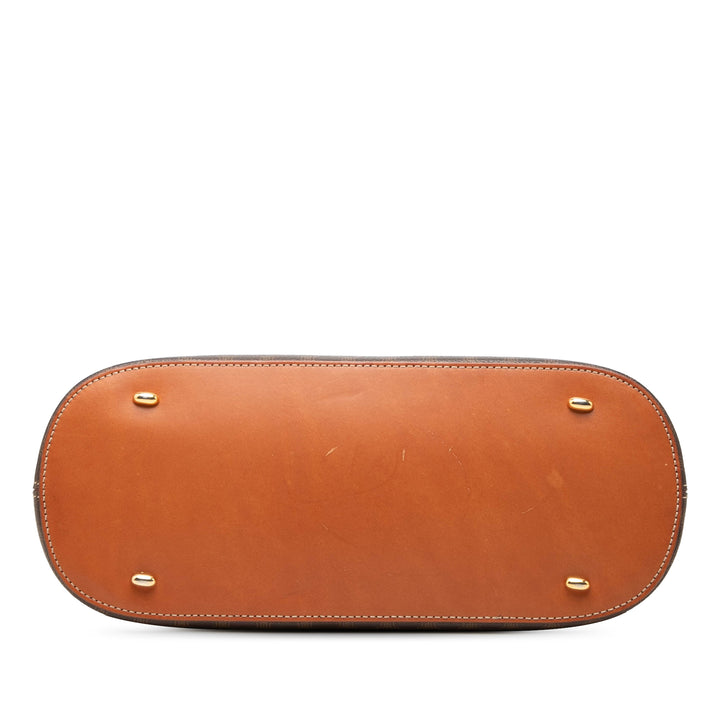 Celine Macadam Sac dôme Toile enduite Marron – vue 3 – GABY PARIS