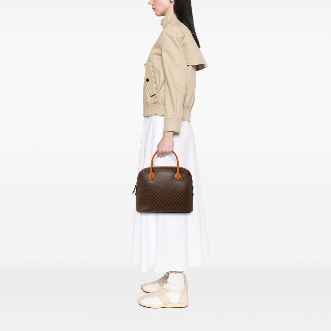 Celine Macadam Sac dôme Toile enduite Marron – vue 6 – GABY PARIS