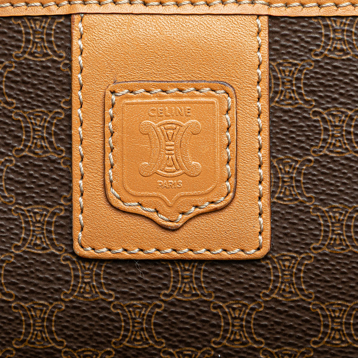 Macadam Coated Canvas Clutch Brown - Gaby Paris