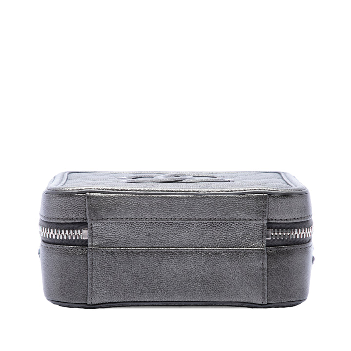 Chanel Small Metallic Caviar CC Filigree Vanity