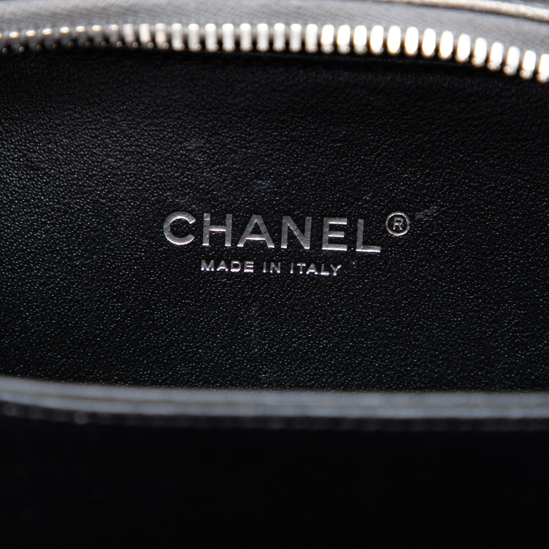 Chanel Small Metallic Caviar CC Filigree Vanity