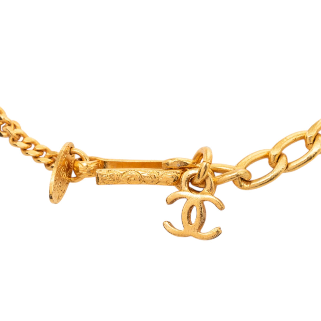 CC plaqué Resin et Cristal Soccer Ball Charm Bracelet Doré