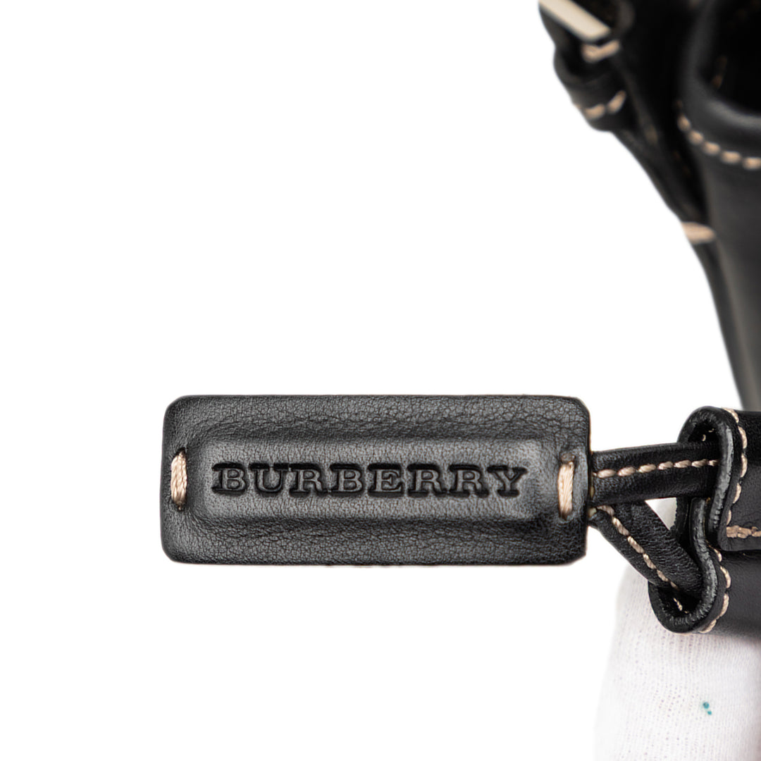 Burberry Cuir Drawstring Bucket Sac