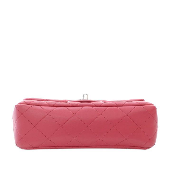 Chanel Classic Rectangulaire Rabat simple Mini Cuir d'agneau