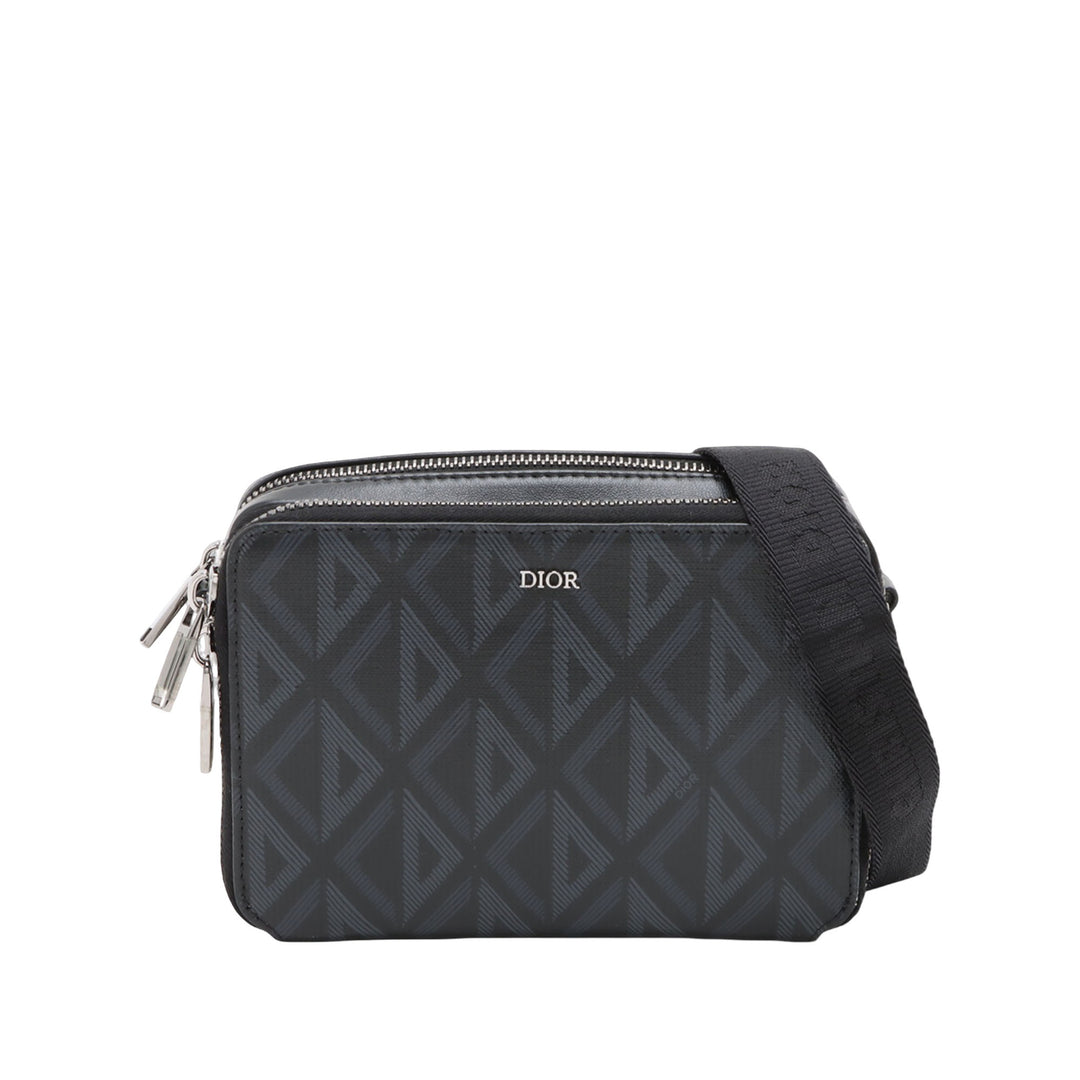 Dior Coated Toile CD Diamond Messenger Pochette
