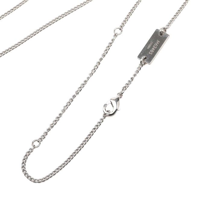 Louis Vuitton Collier Pendant Monogram Argenté – vue 4 – GABY PARIS