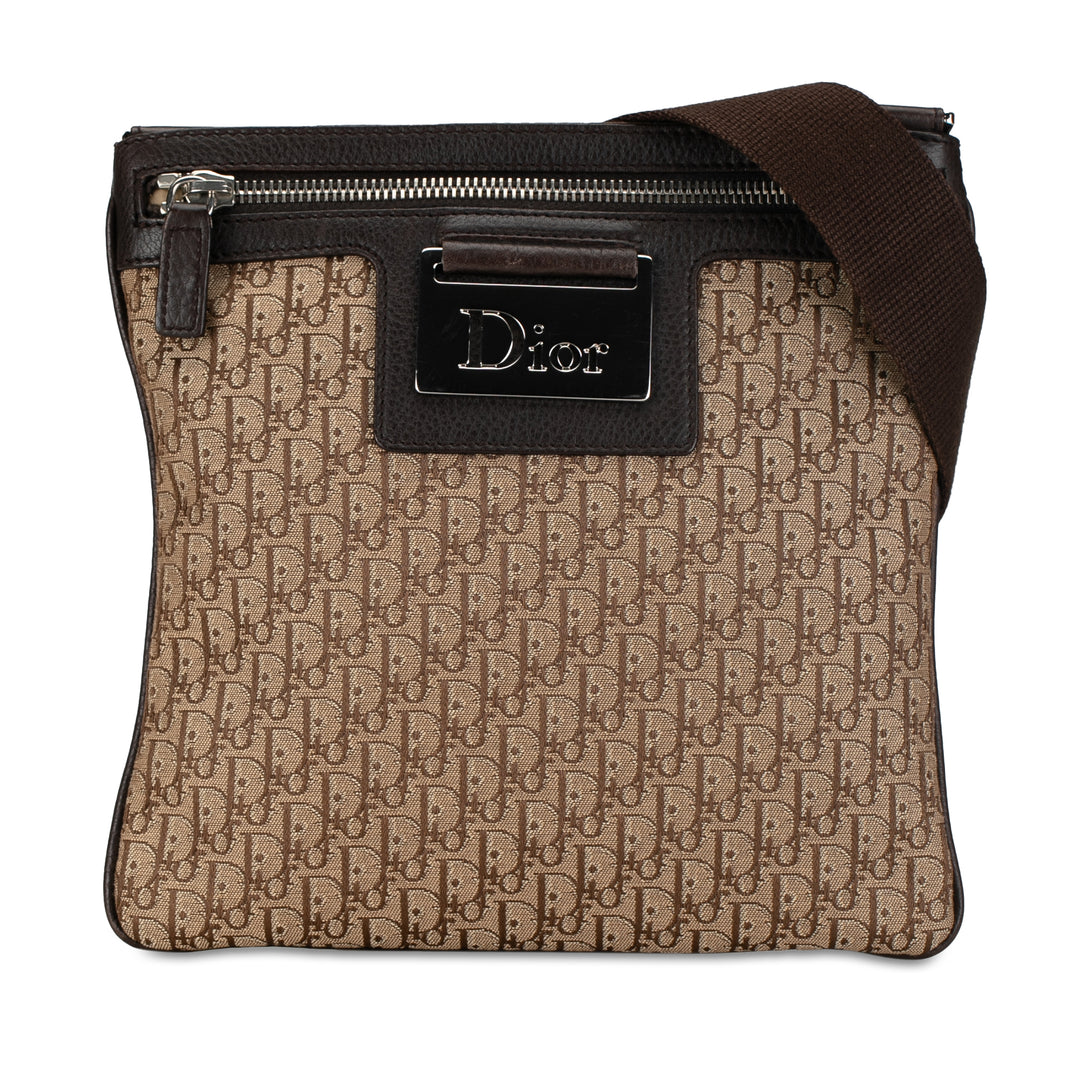 Diorissimo Trotter Canvas Street Chic Crossbody Brown - Gaby Paris