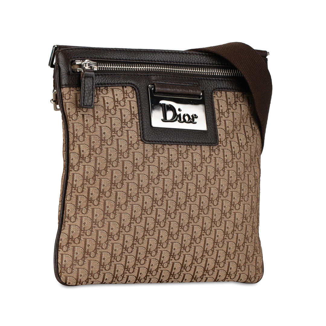 Diorissimo Trotter Canvas Street Chic Crossbody Brown - Gaby Paris