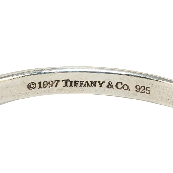 Sterling Silver 1837 Narrow Cuff Bangle Silver - Gaby Paris