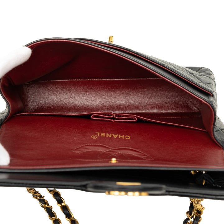 Chanel Medium Classic Cuir d’agneau Double rabat