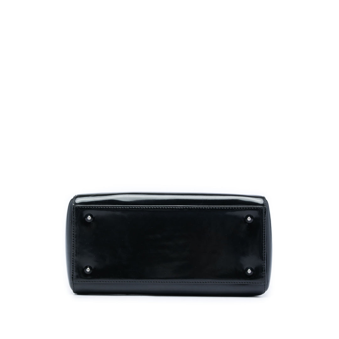 Dior Medium Cuir verni Lady Dior