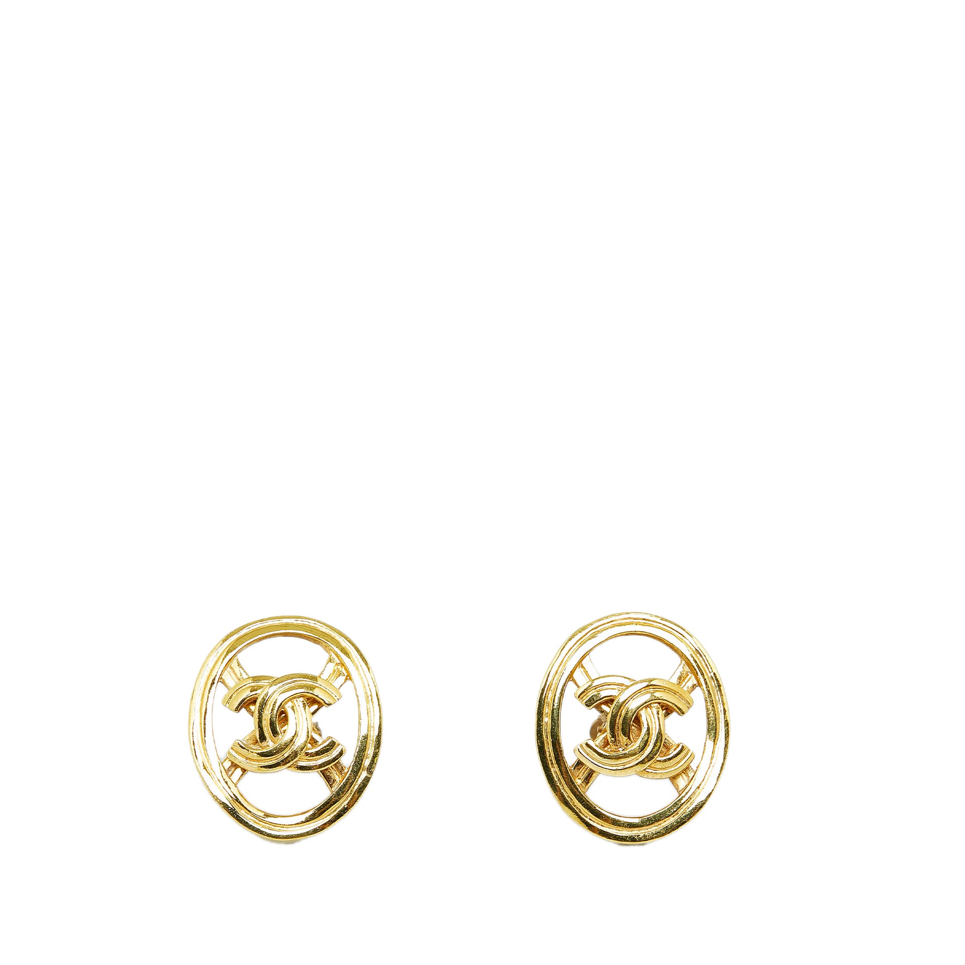 CC Clip-on Earrings Gold - Gaby Paris