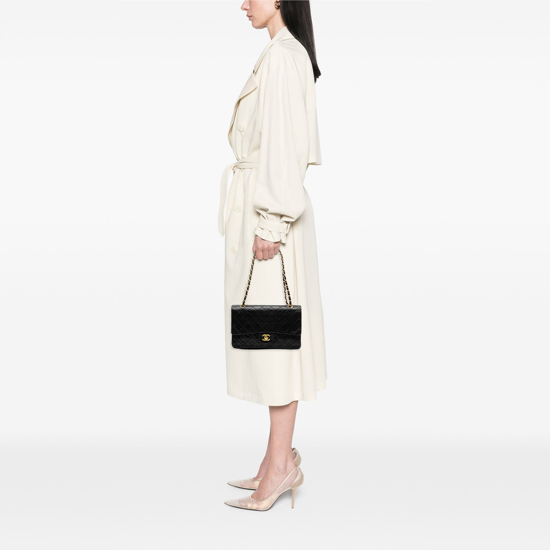 Chanel Medium Classic Cuir d’agneau Double rabat