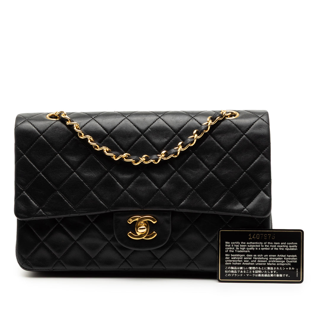 Chanel Medium Classic Cuir d’agneau Double rabat