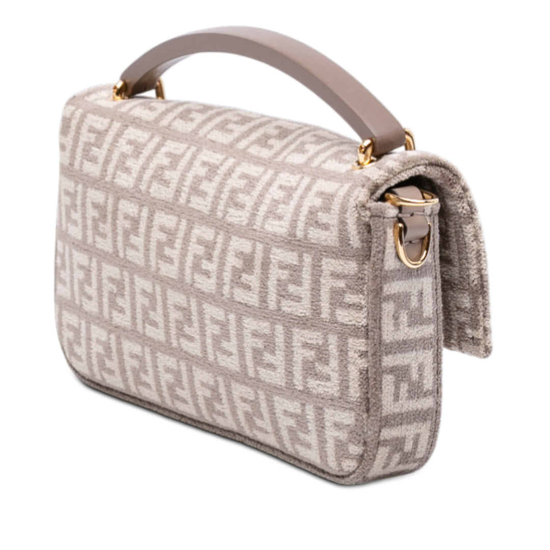 Fendi Zucchino Velours Baguette Phone Pochette Sac