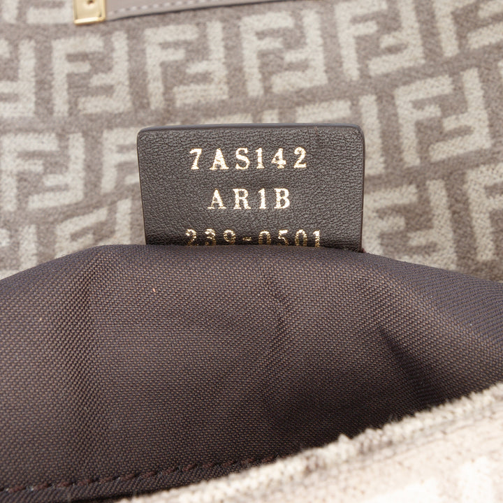Fendi Zucchino Velours Baguette Phone Pochette Sac