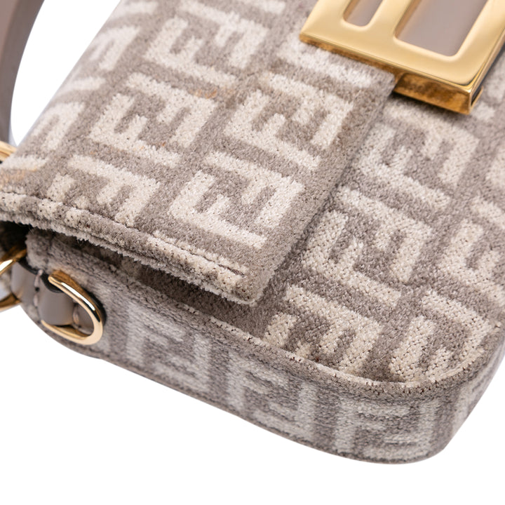 Fendi Zucchino Velours Baguette Phone Pochette Sac