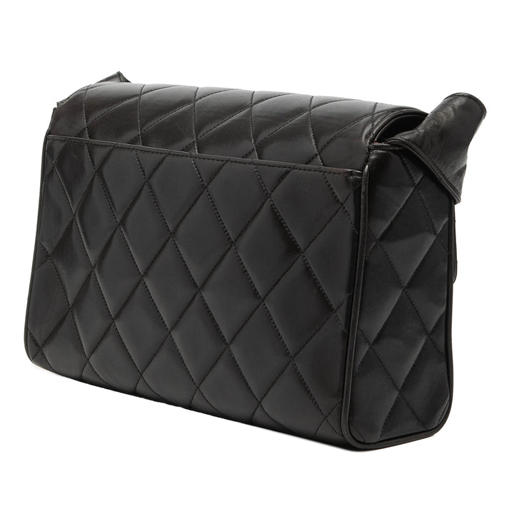Chanel CC Matelassé Cuir d’agneau à rabat Sac porté croisé