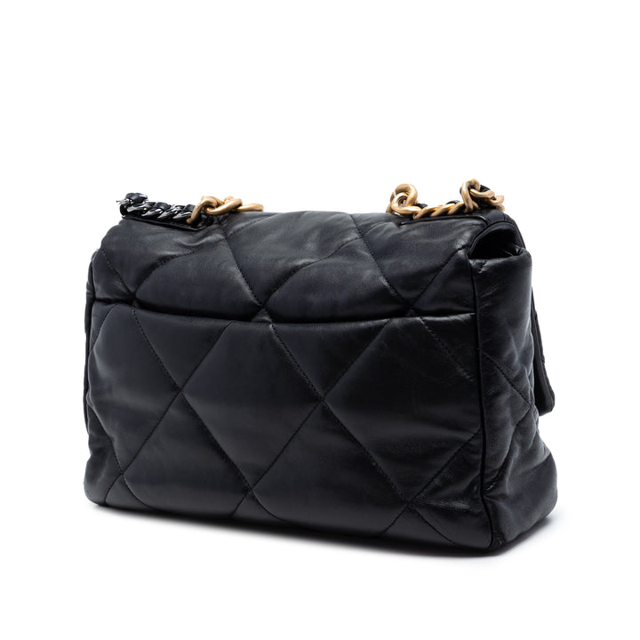 Chanel Large Cuir d’agneau 19 à rabat