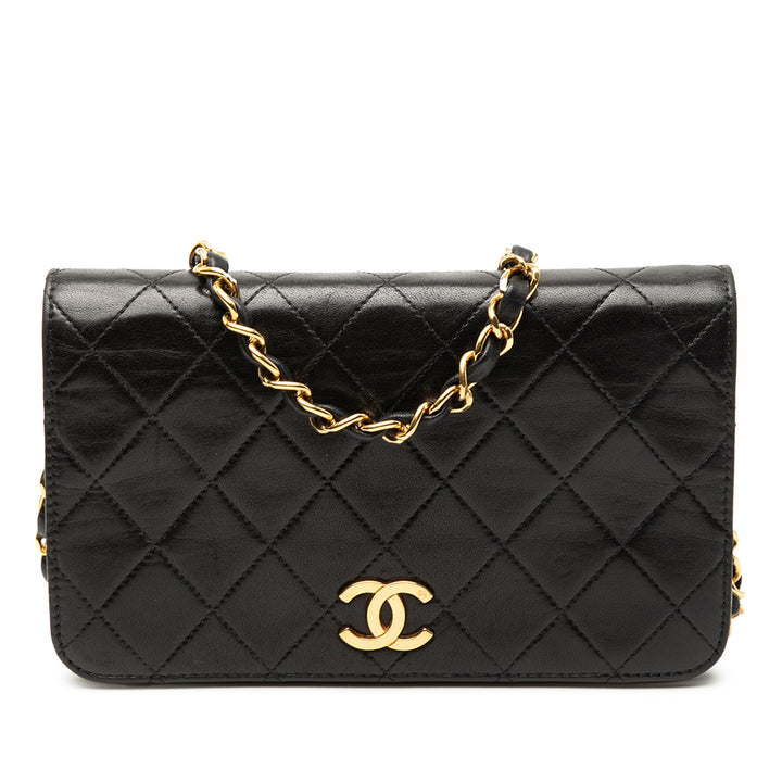Chanel CC Matelassé Cuir d’agneau Full Simple rabat