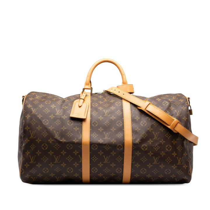 Louis Vuitton Keepall Bandouliere 55 Monogram Marron