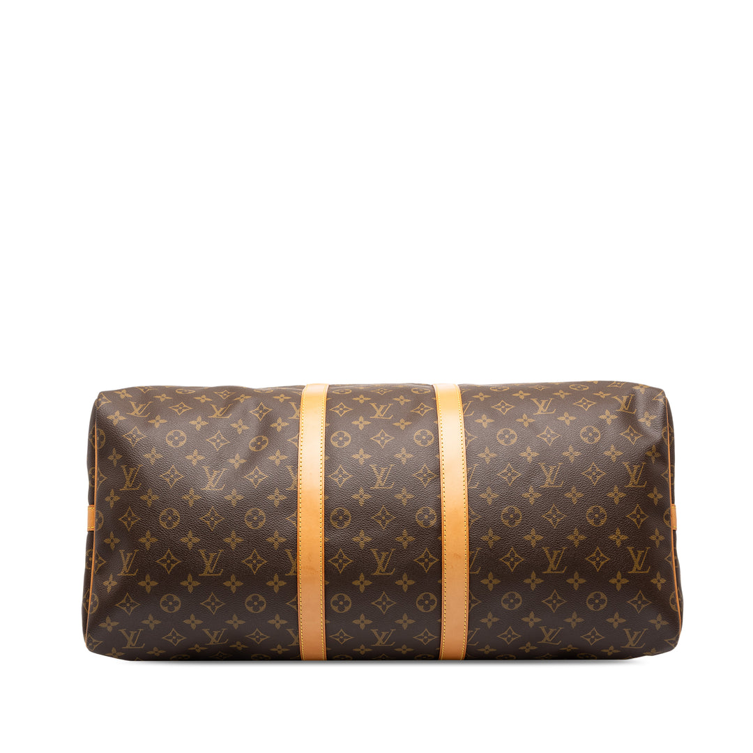 Louis Vuitton Keepall Bandouliere 55 Monogram Marron
