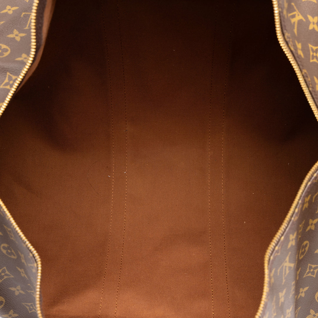 Louis Vuitton Keepall Bandouliere 55 Monogram Marron