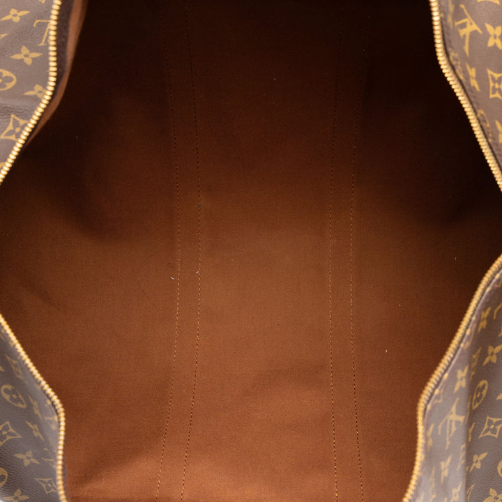 Louis Vuitton Keepall Bandouliere 55 Monogram Marron