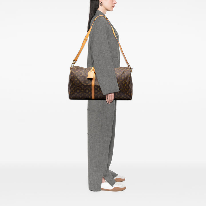 Louis Vuitton Keepall Bandouliere 55 Monogram Marron