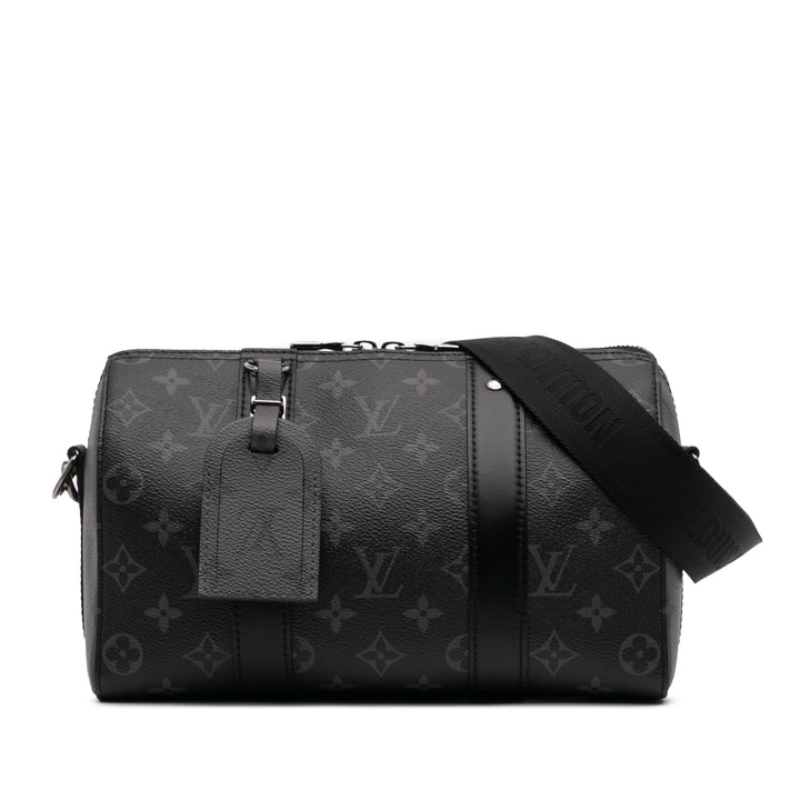 Monogram Eclipse City Keepall Black - Gaby Paris