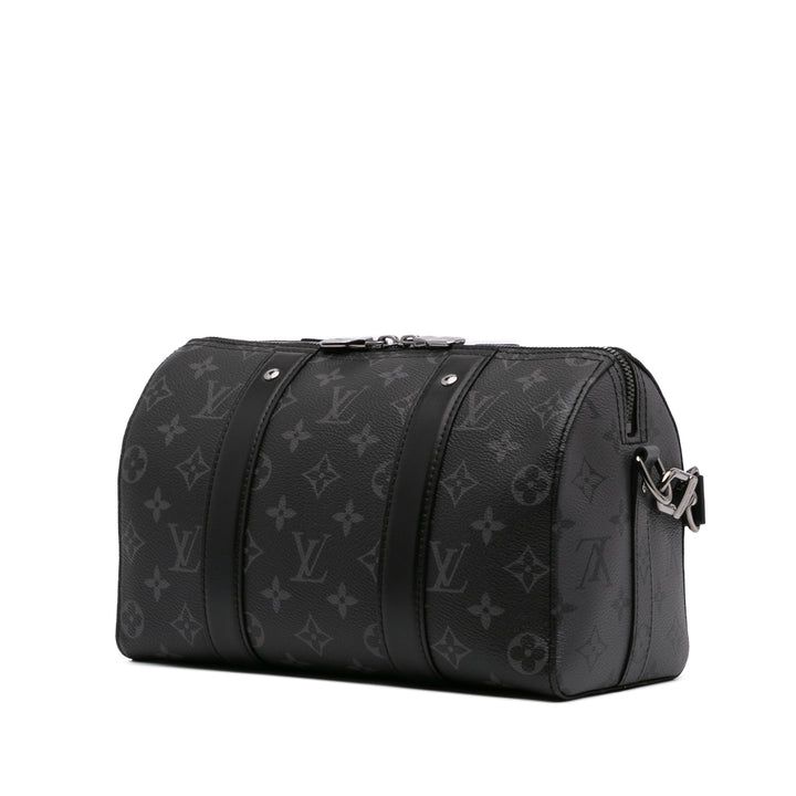 Monogram Eclipse City Keepall Black - Gaby Paris