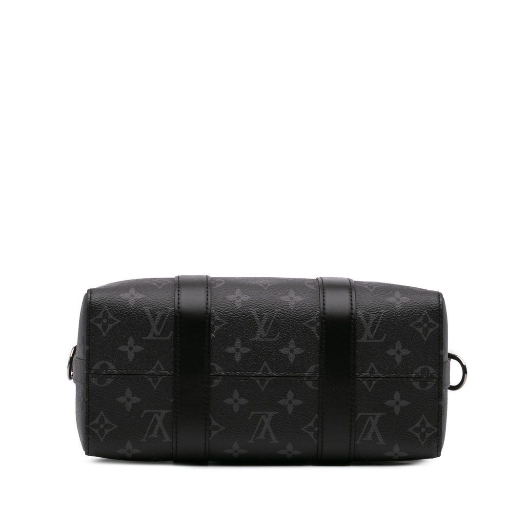 Monogram Eclipse City Keepall Black - Gaby Paris