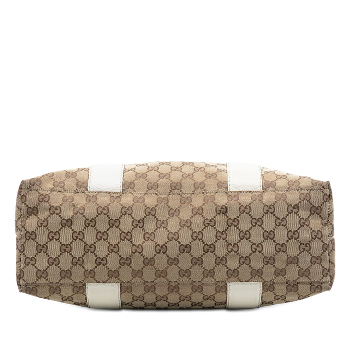 Gucci Medium GG Toile Bamboo Libeccio Cabas
