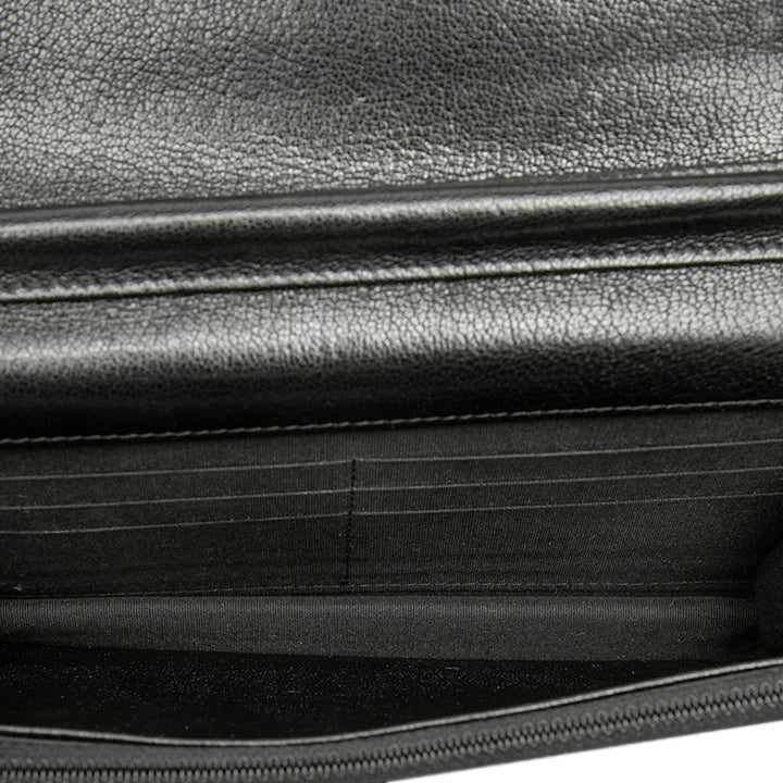 Chanel Chevron Cuir de chèvre Statement Wallet on Chain