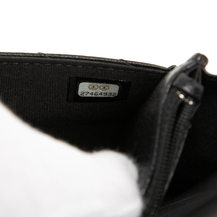 Chanel Chevron Cuir de chèvre Statement Wallet on Chain