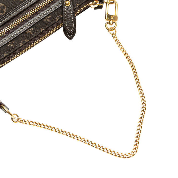 Louis Vuitton Monogram Mini Lin Mini Pochette Accessoires Marron