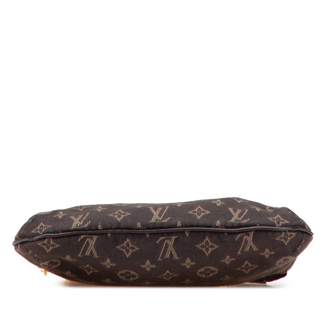 Louis Vuitton Monogram Mini Lin Mini Pochette Accessoires Marron