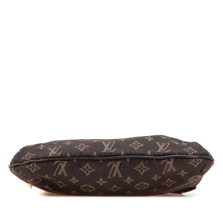 Louis Vuitton Monogram Mini Lin Mini Pochette Accessoires Marron