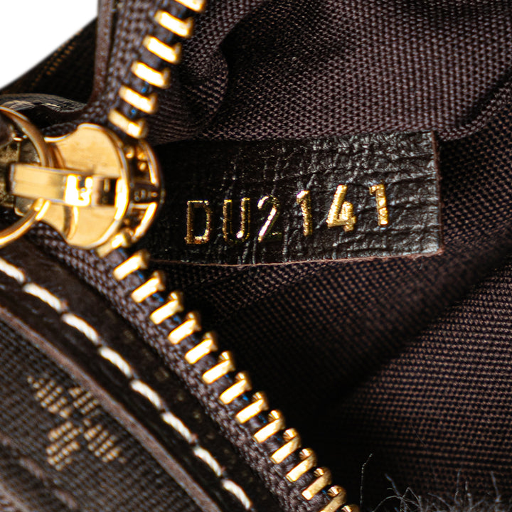 Louis Vuitton Monogram Mini Lin Mini Pochette Accessoires Marron