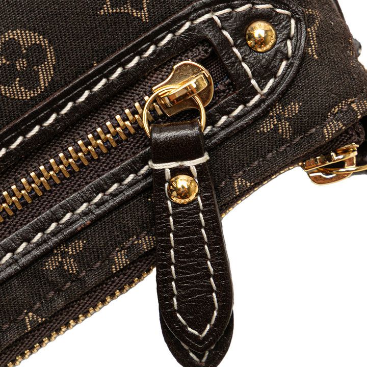 Louis Vuitton Monogram Mini Lin Mini Pochette Accessoires Marron