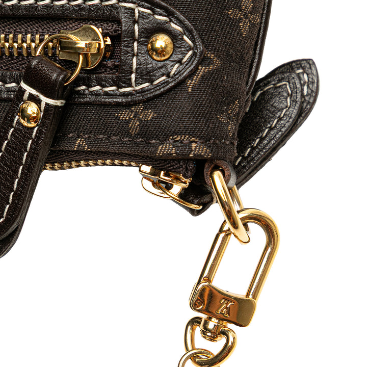 Louis Vuitton Monogram Mini Lin Mini Pochette Accessoires Marron